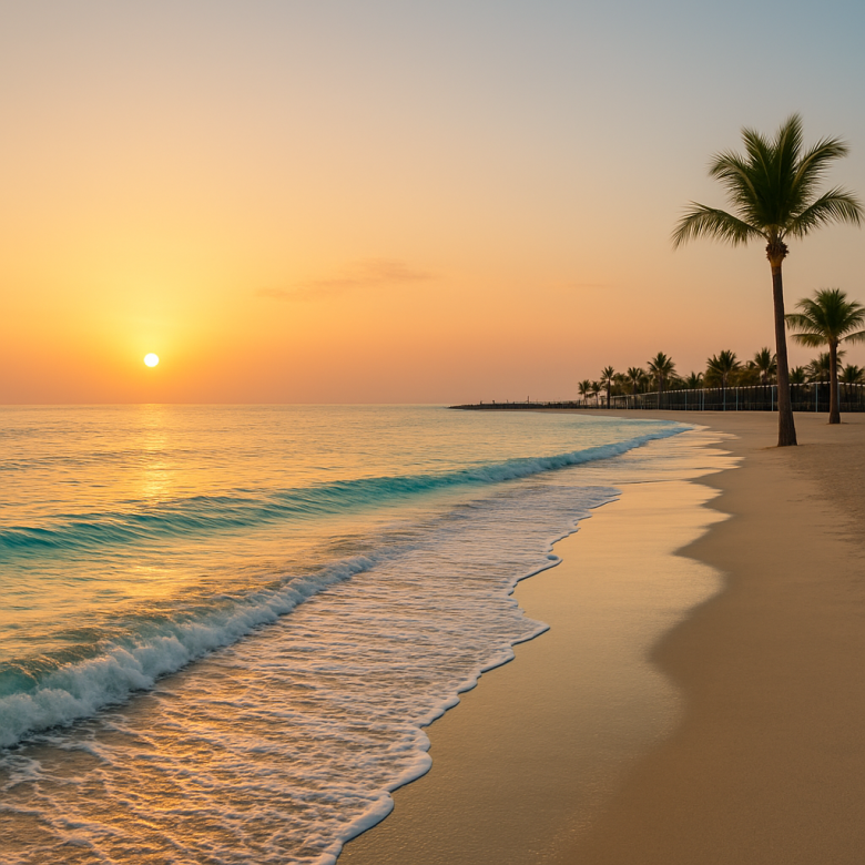 Lapping Waves of La Mer & JBR Beach
